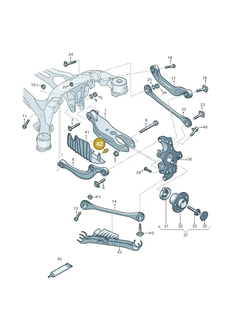 N10608501 — Audi A5 Sportback (2016-2020) diagram 849505200, position 42