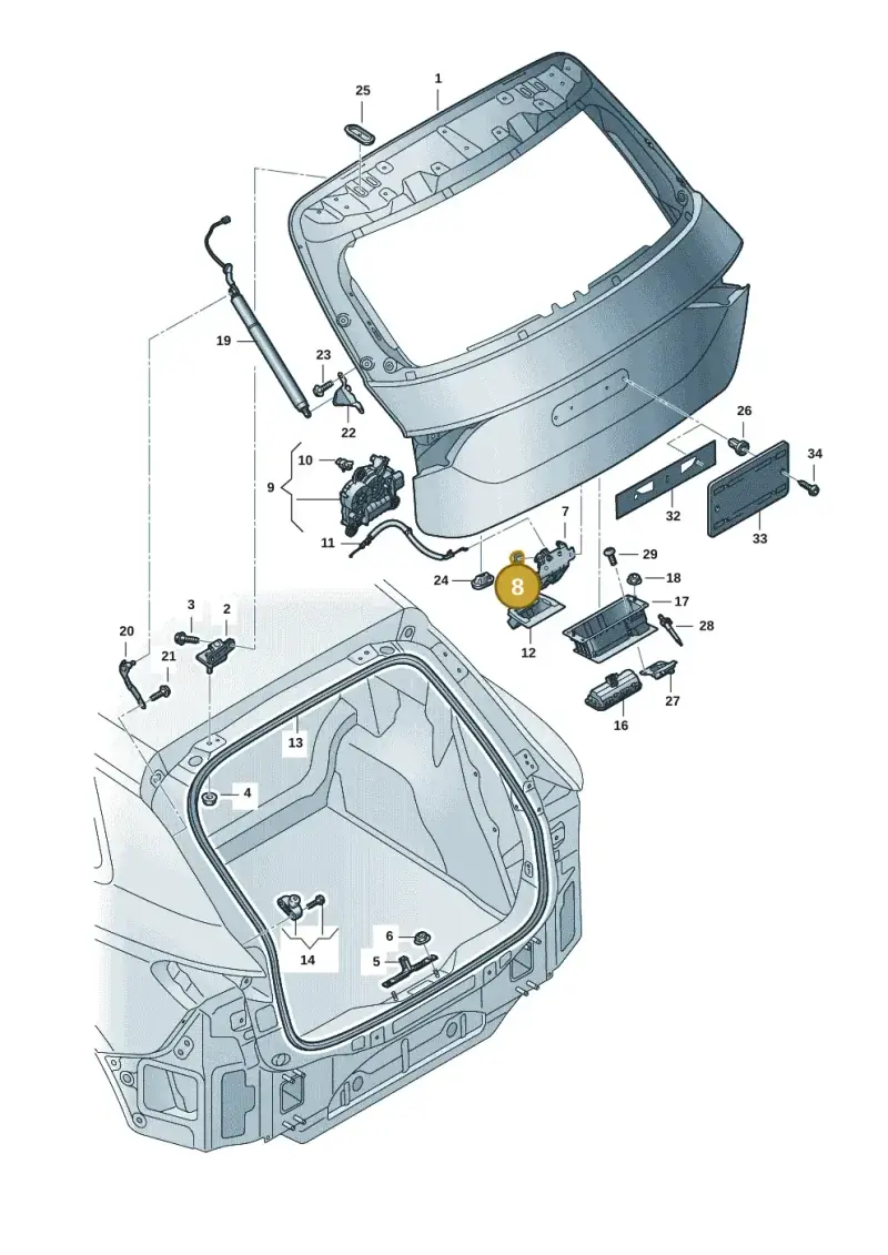 N10609201 — Audi Q6 e-tron (2023-) diagram f5s827000, position 8