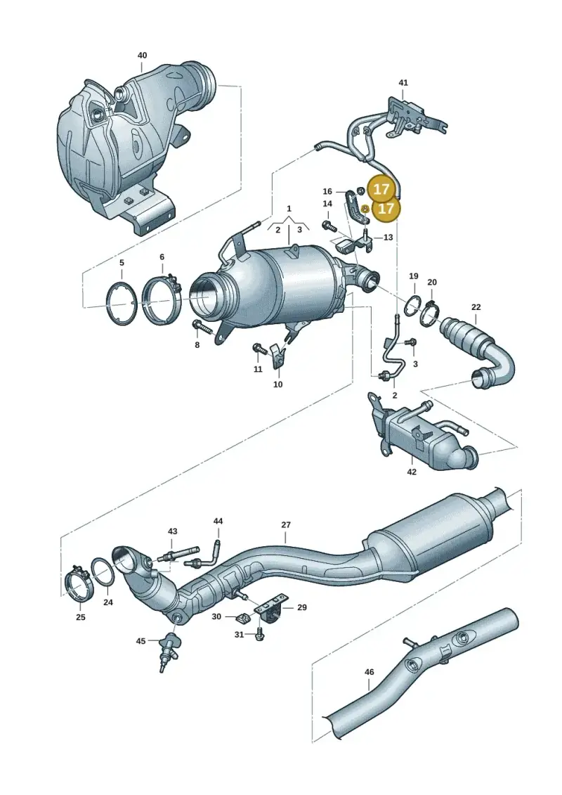 N10609204 — Audi A5 Avant 2.0 (2024-) diagram 8wk253630, position 17