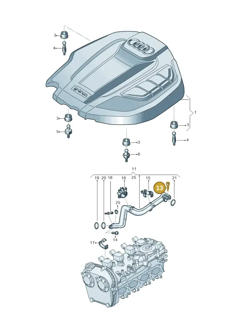 N10611201 — Audi Q5 (2016-2020) diagram 849103390, position 13