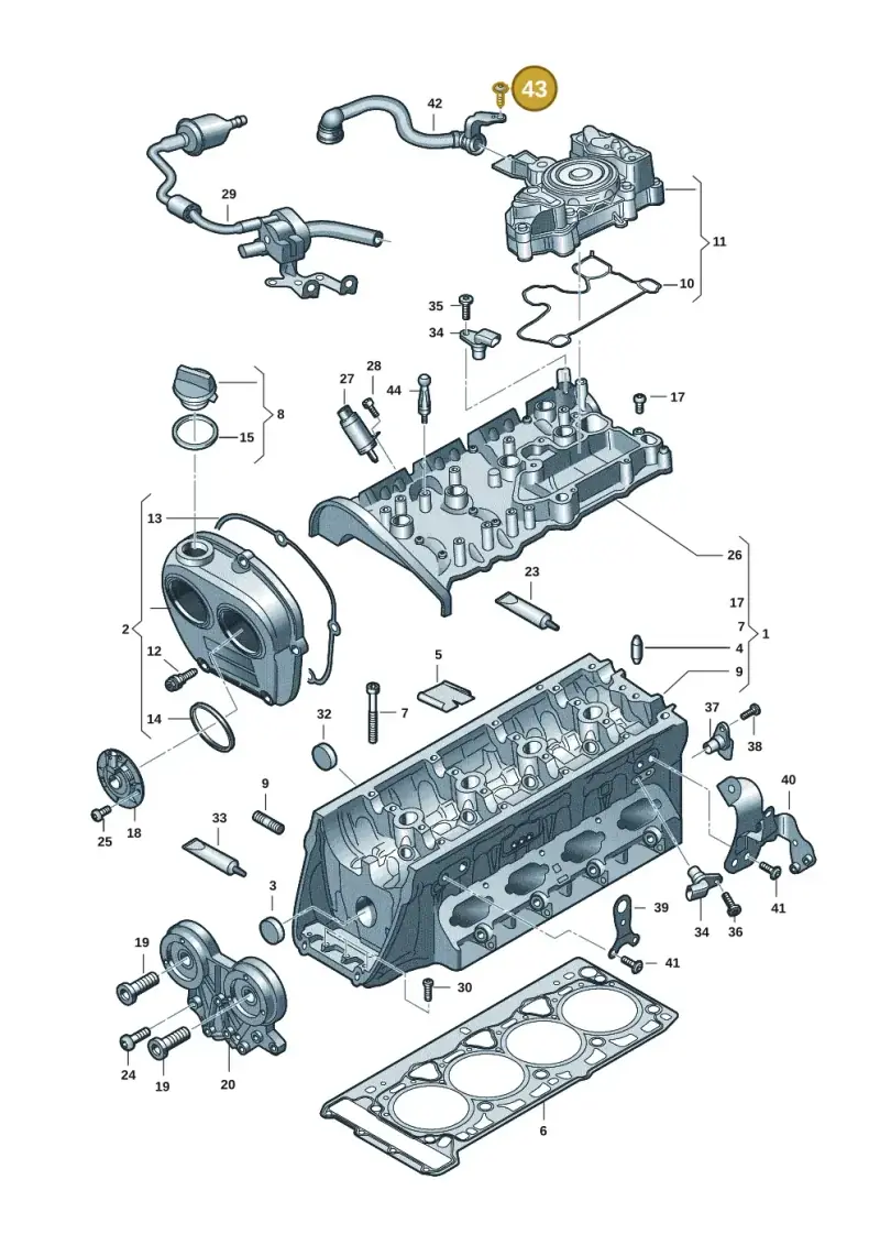 N10611201 — Audi A3 Sportback (2019-2021) diagram 596103035, position 43