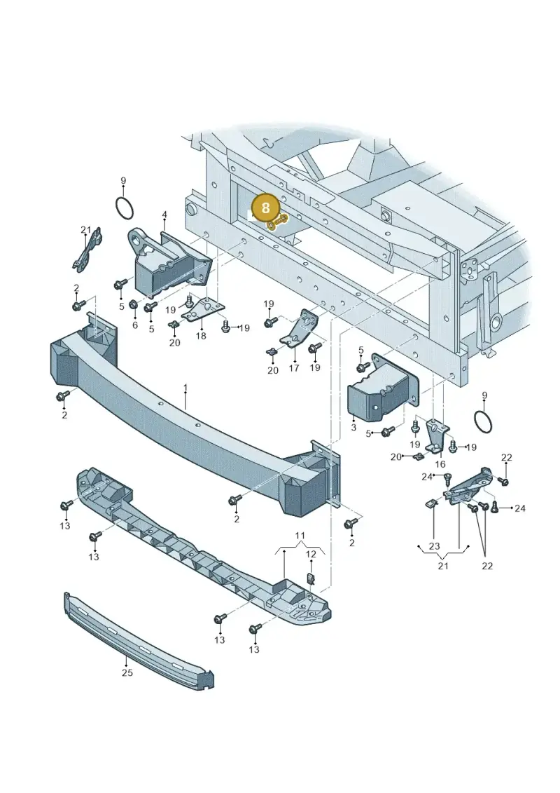 N10613901 — Audi R8 qu. 5.2 (2012-2015) diagram 752807000, position 8