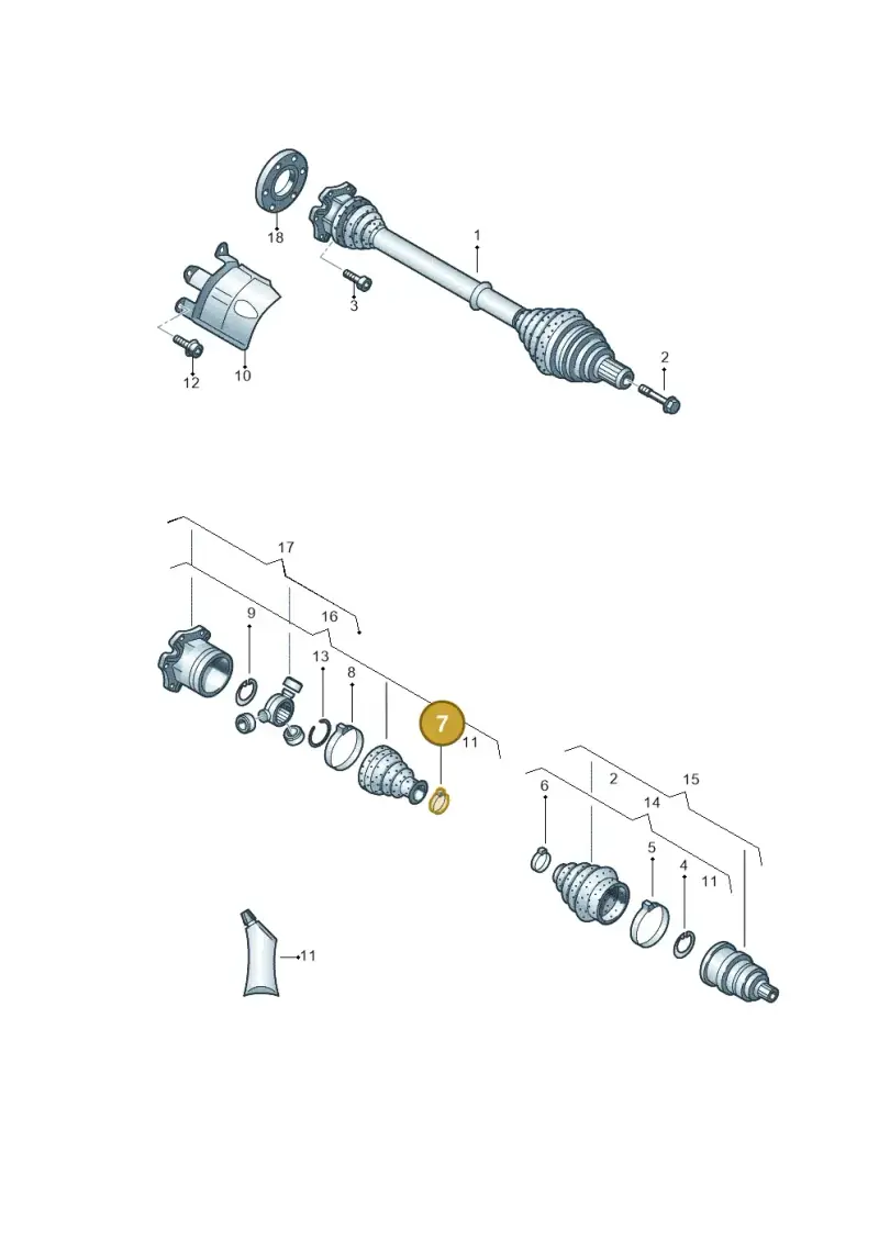 N10614801 — Audi RS6 Avant (2013-2018) diagram 758407300, position 7