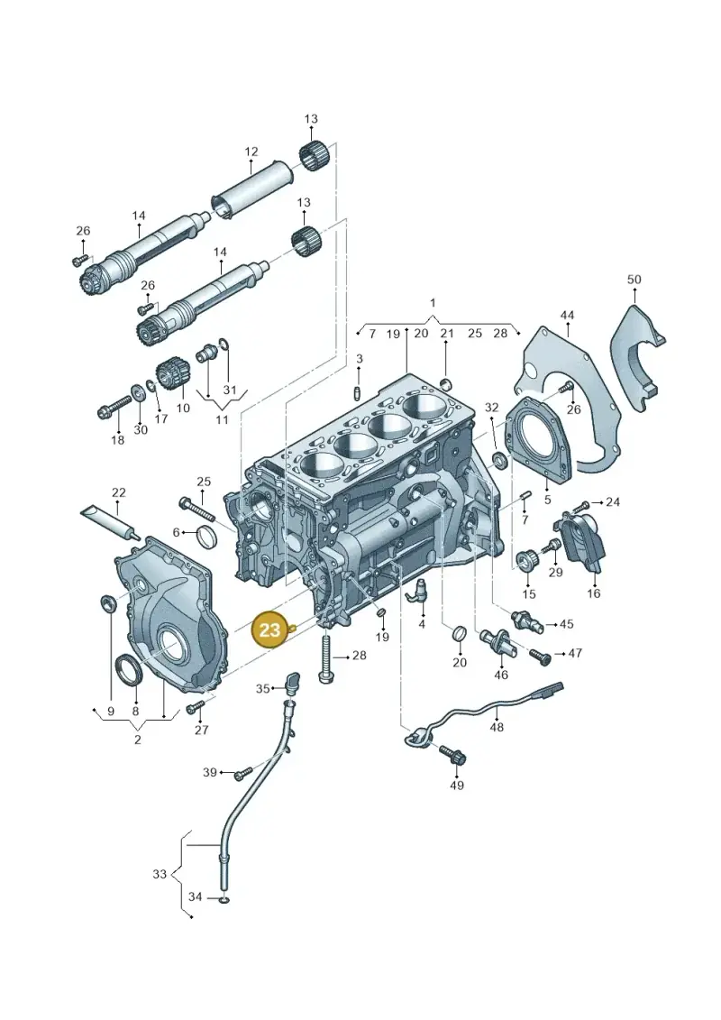 N10617101 — Audi A6 2.0 (2018-) diagram 430103012, position 23