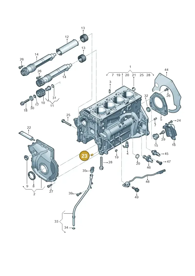 N10617101 — Audi Q8 Quattro 3,0 (2018-) diagram 848103120, position 23
