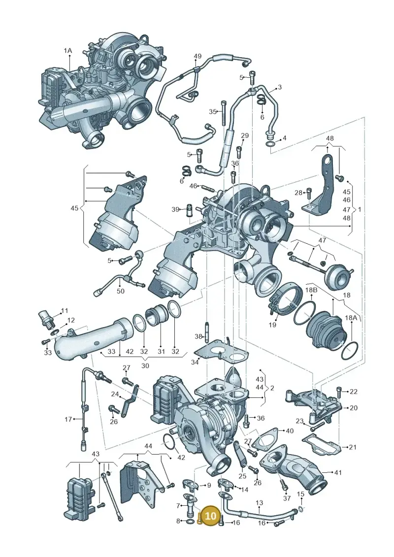N10617401 — Audi A7 Sportback (2014-2018) diagram 717145330, position 10
