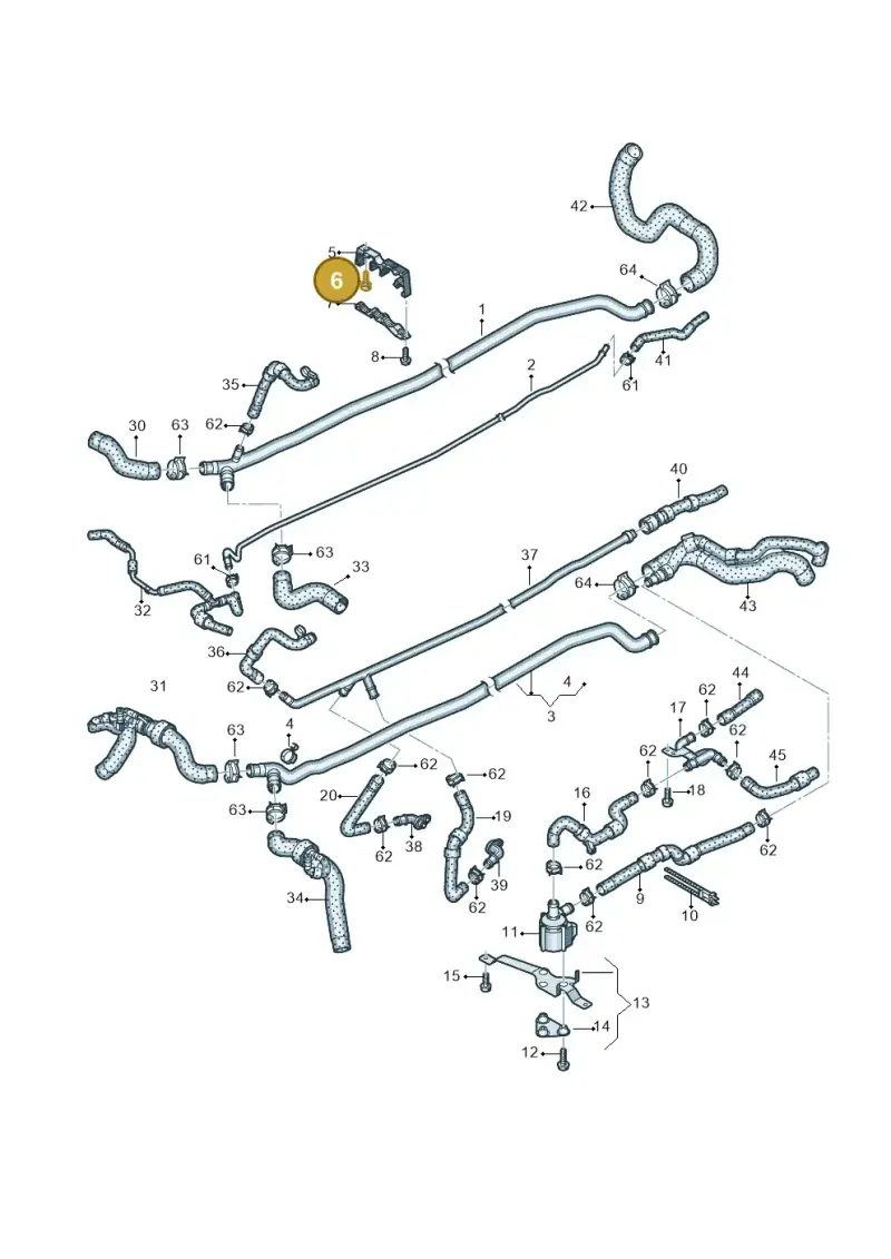 N10617401 — Audi R8 Spyder (2015-2024) diagram 872121250, position 6
