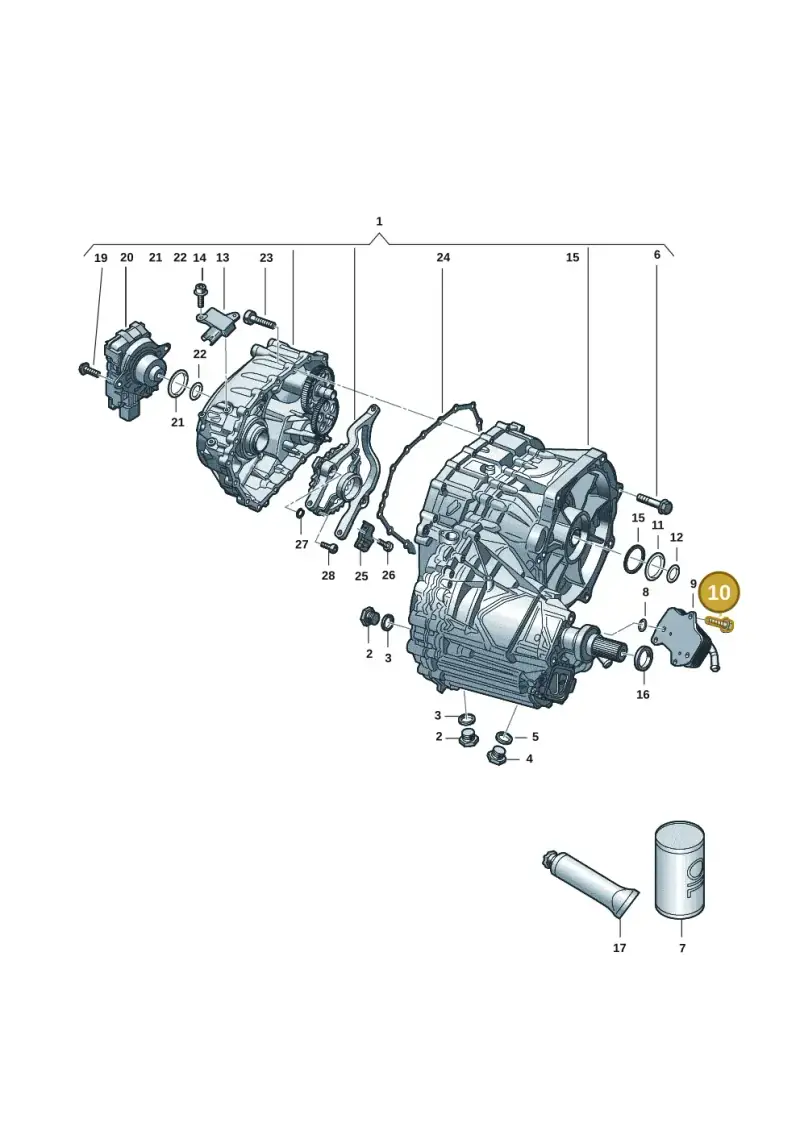 N10619001 — Audi RS e-tron GT (2020-2020) diagram 4j1300500, position 10