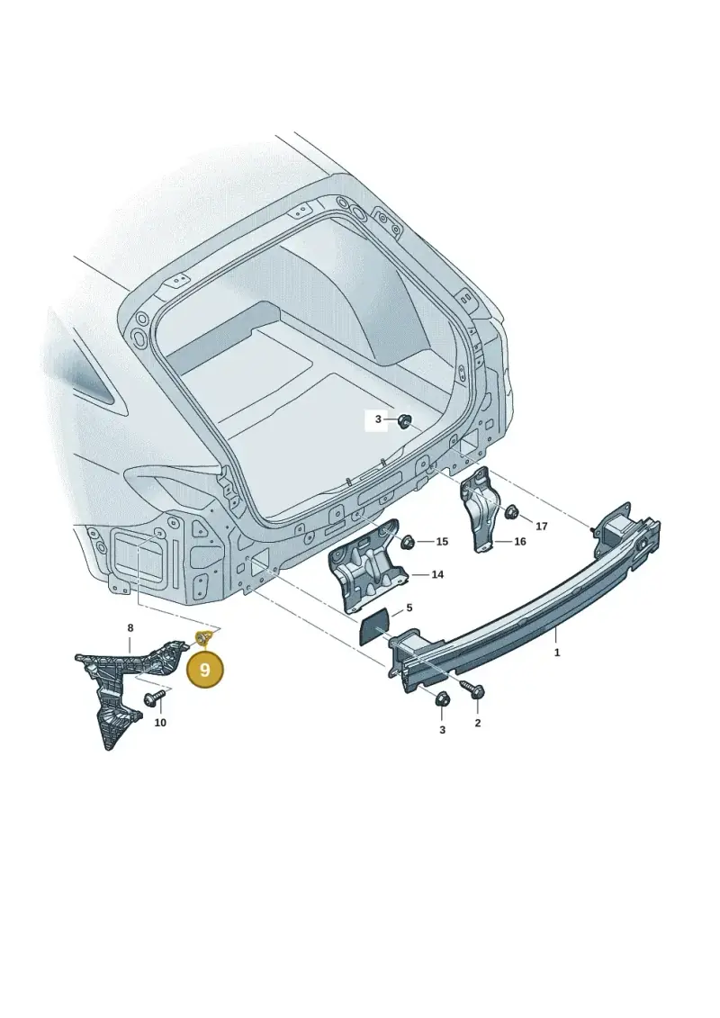 N10621301 — Audi A5 Limo 2.0 (2024-) diagram 8wk807500, position 9
