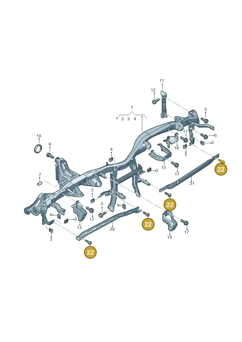 N10622401 — Audi Q7 qu. 3.0 TDI (2009-2015) diagram 493857000, position 22
