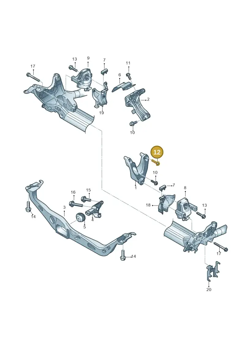 N10625901 — Audi A8L qu. 3.0 TDI (2013-2018) diagram 647199050, position 12