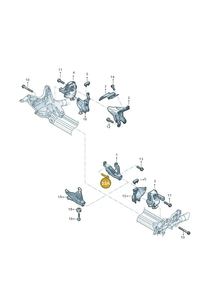 N10625901 — Audi A6 2.0 tdi (2010-2015) diagram 717199030, position 13A