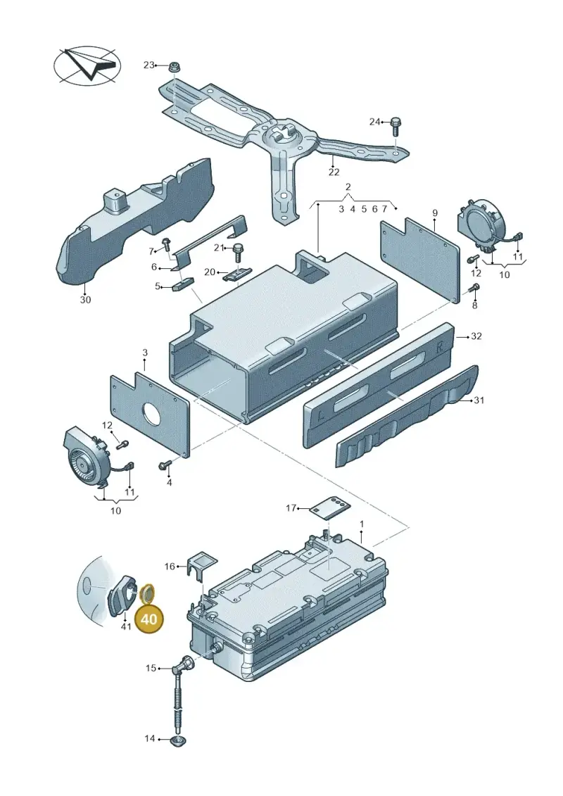N10628101 — Audi RS6 Avant (2019-) diagram 435915050, position 40