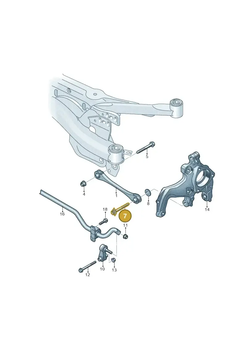 N10640301 — Audi A3 Sportback (2019-2021) diagram 596501300, position 7