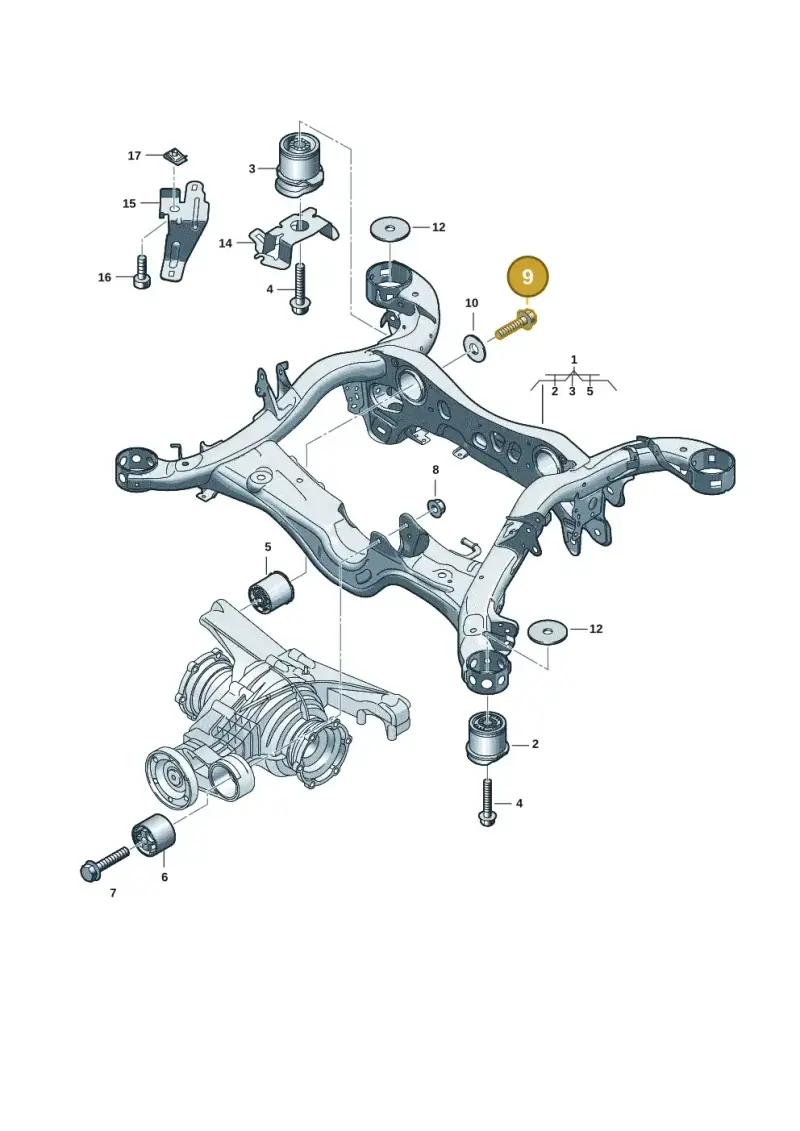 N10640901 — Audi A5 Limo 2.0 (2024-) diagram 8wk505100, position 9