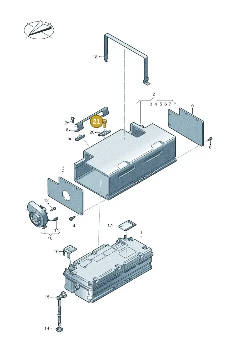 N10642107 — Audi Q3 quattro (2018-2019) diagram 597915050, position 21