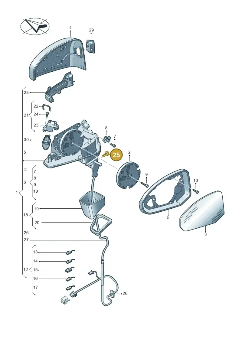 N10642107 — Audi RSQ3 Sportback (2019-2024) diagram 597857400, position 25