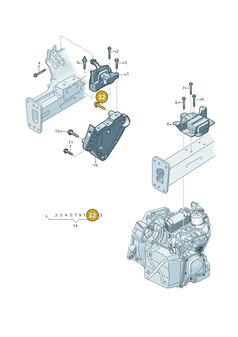 N10643802 — Audi A3 Sportback (2019-2021) diagram 597199250, position 12