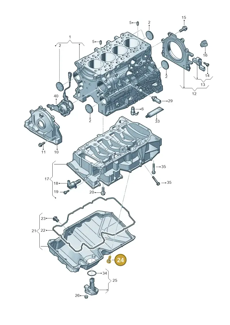 N10644401 — Audi A6 2.0 (2018-) diagram 849103350, position 24