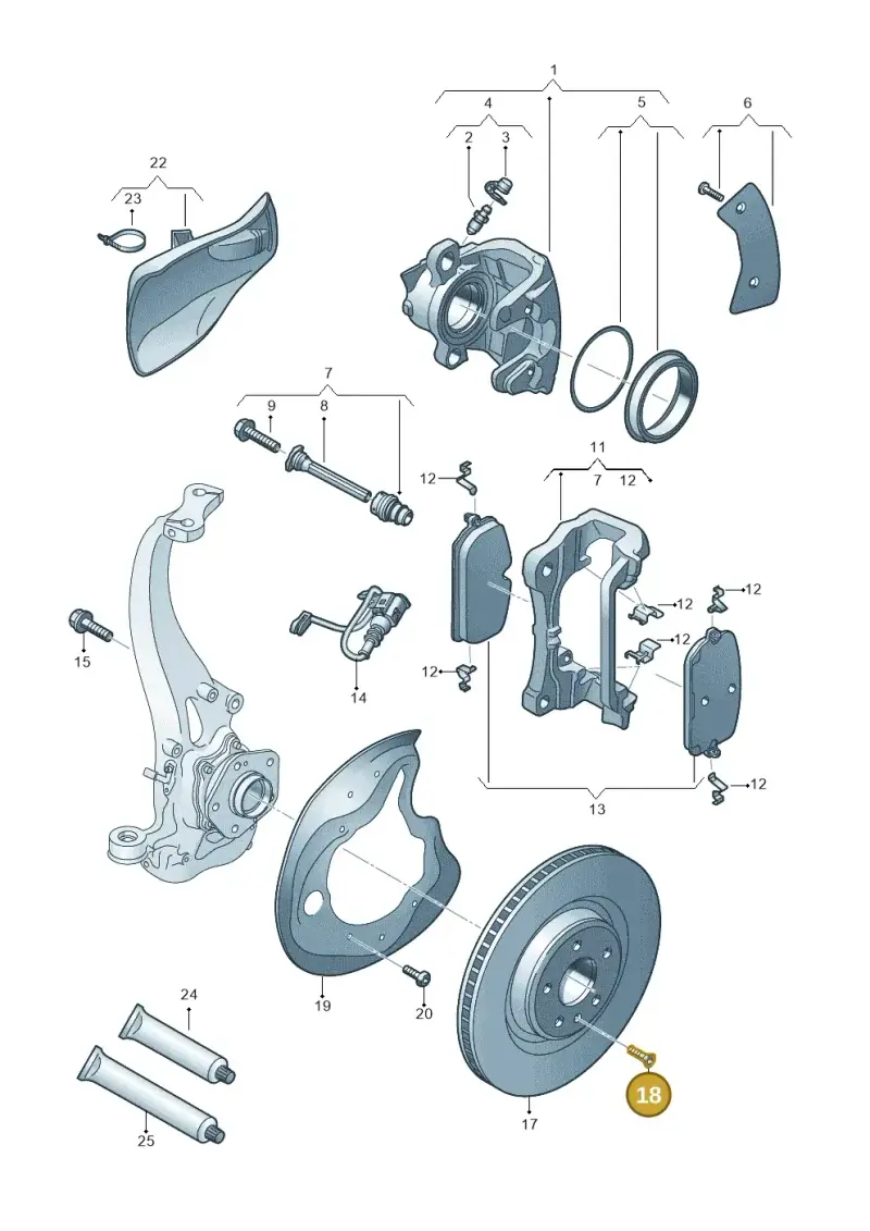 N10648301 — Audi A5 Limo 2.0 (2024-) diagram 8wy615030, position 18