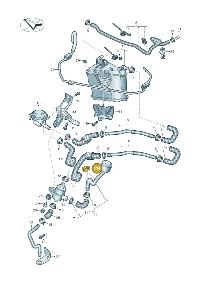 N10649101 — Audi R8 Spyder (2015-2024) diagram 872201800, position 29