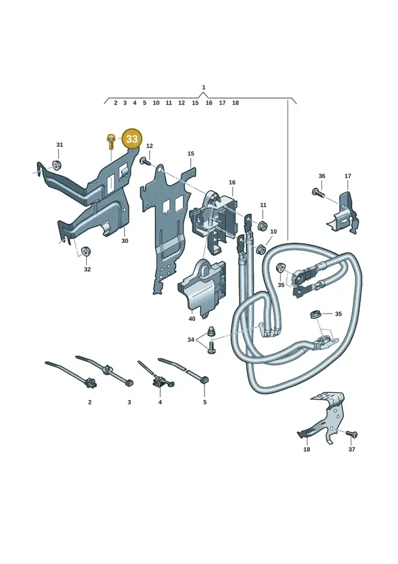 N10653201 — Audi A5 Limo 2.0 (2024-) diagram 8wk972080, position 33