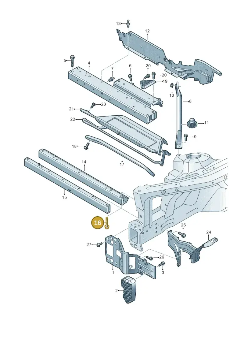 N10655802 — Audi Q8 e-tron (2018-2020) diagram 586805200, position 16