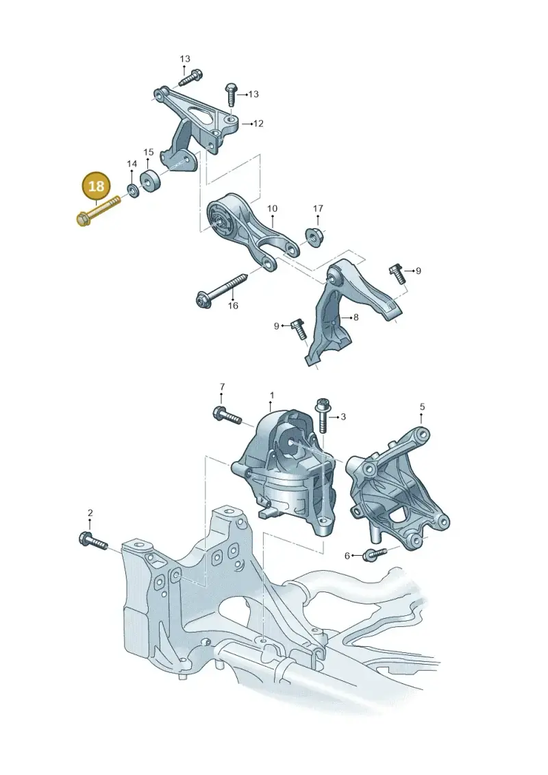 N10655802 — Audi RS Q8 Quattro (2019-) diagram 595199800, position 18