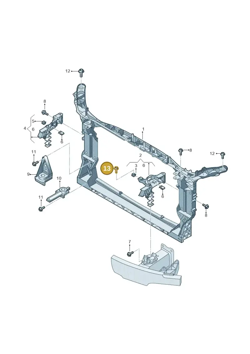 N10656902 — Audi A6 2.0 (2018-) diagram 435805000, position 13