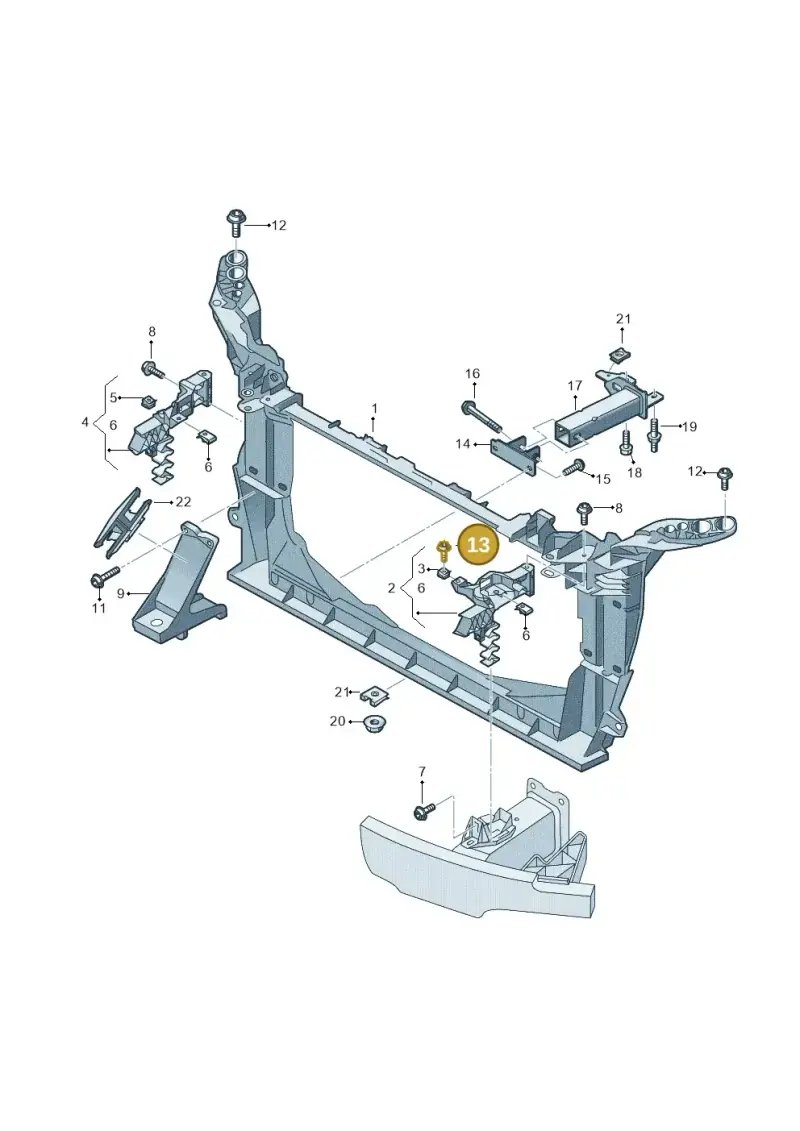 N10656902 — Audi RS6 Avant (2019-) diagram 537805000, position 13