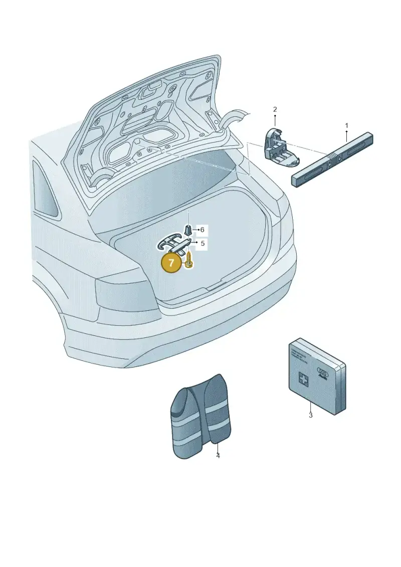 N10656902 — Audi RS3 Limousine (2017-2020) diagram 745860050, position 7