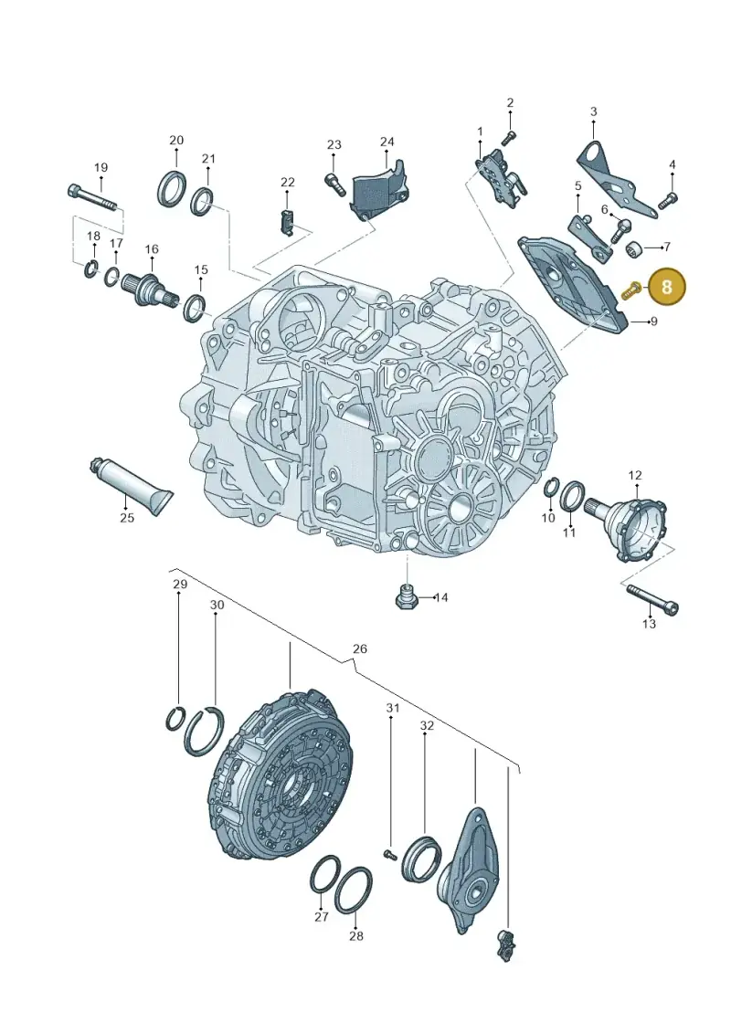 N10660801 — Audi A3 Sportback (2019-2021) diagram 596300150, position 8