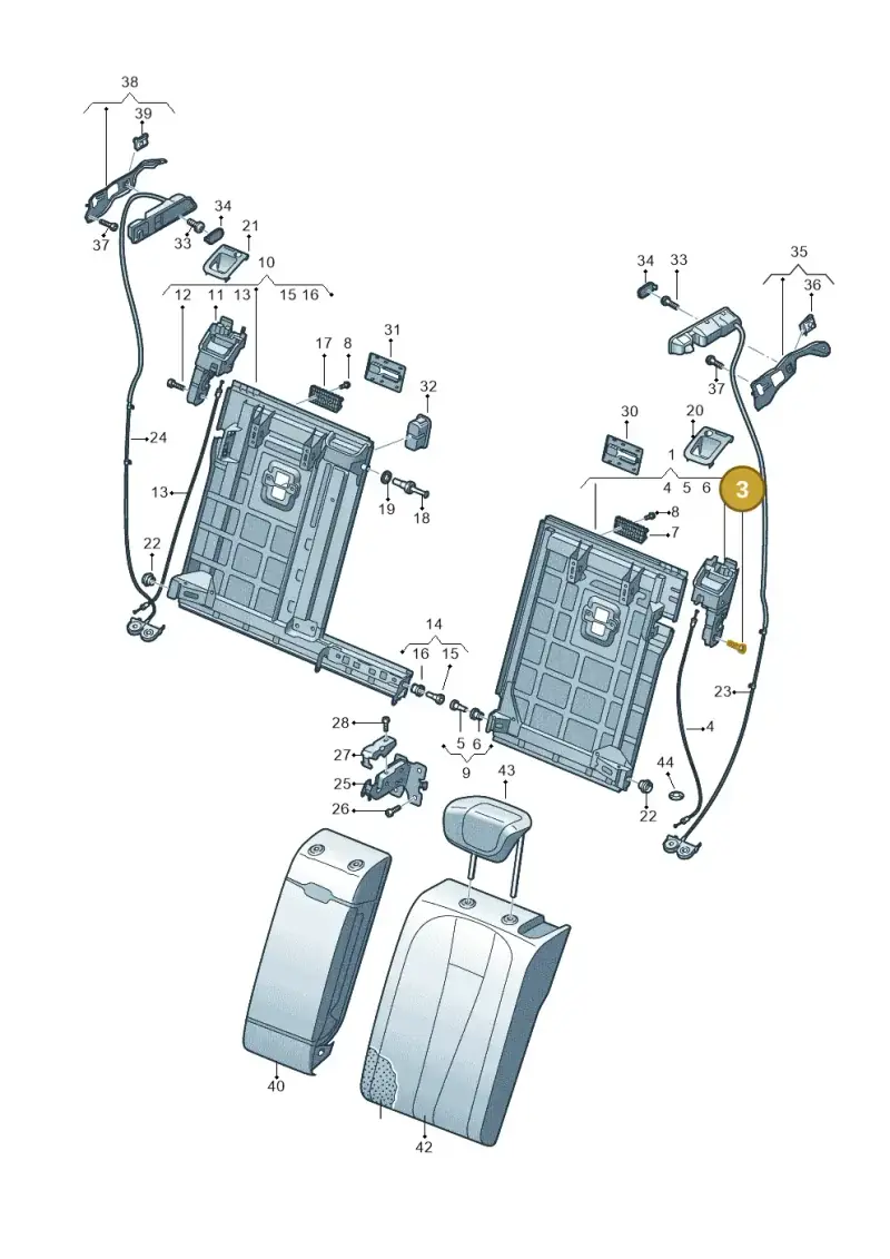 N10660901 — Audi RS6 Avant (2019-) diagram 430885070, position 3