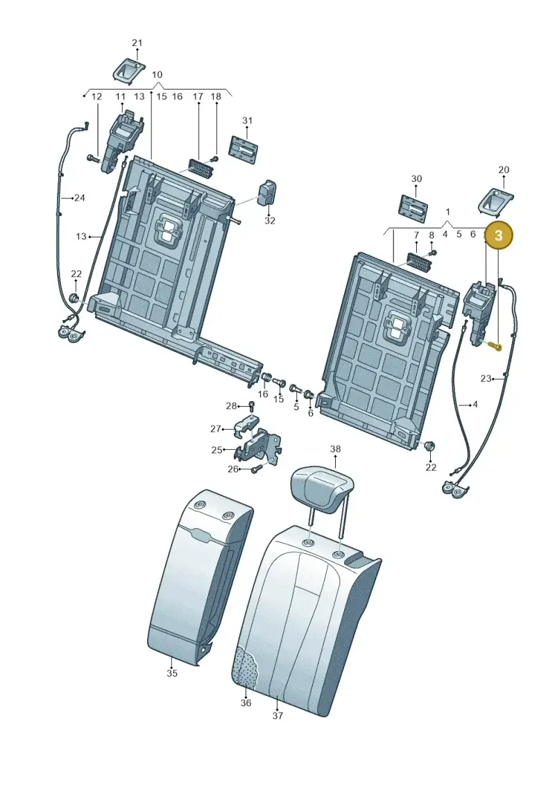 N10660901 — Audi RS4 Avant (2017-) diagram 849885700, position 3