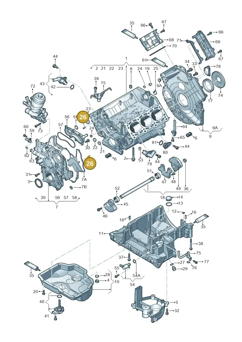 N10667801 — Audi A7 Sportback (2014-2018) diagram 675103520, position 26
