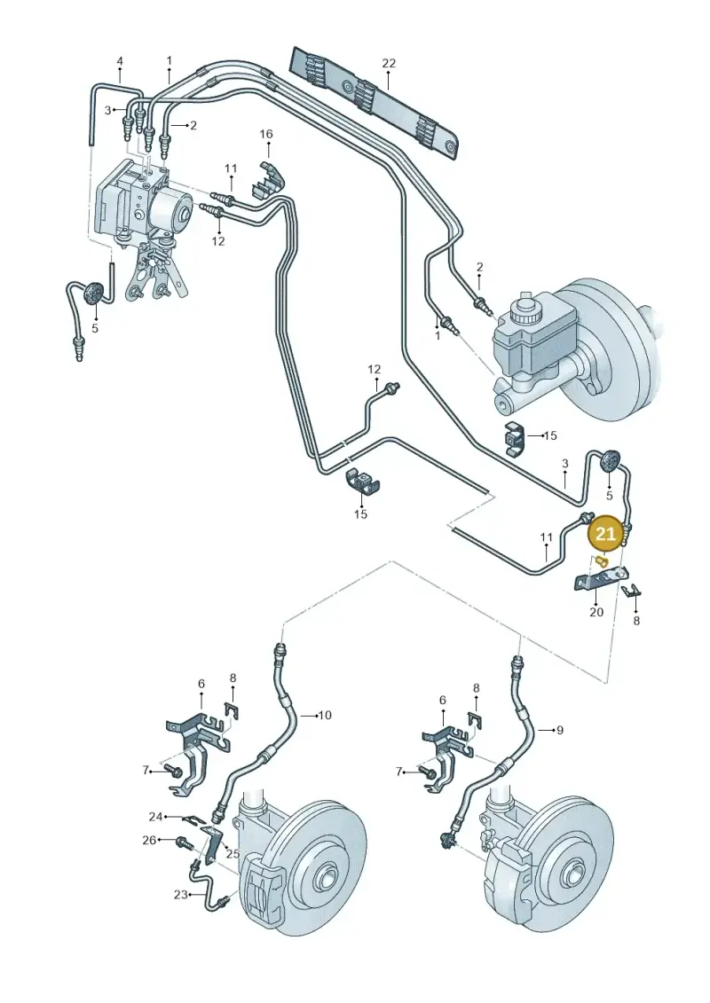 N10668701 — Audi TTS Coupe 2.0 (2010-2014) diagram 609611200, position 21