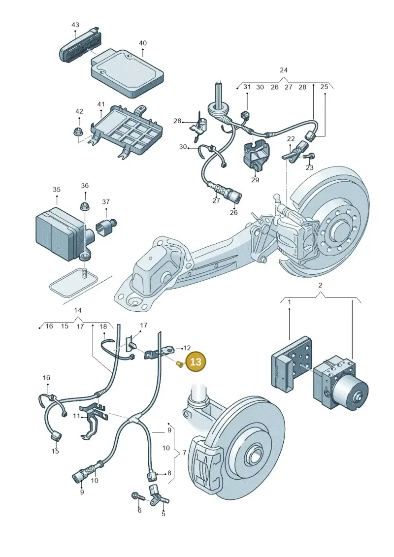 N10668701 — Audi TTS Coupe 2.0 (2010-2014) diagram 609927000, position 13