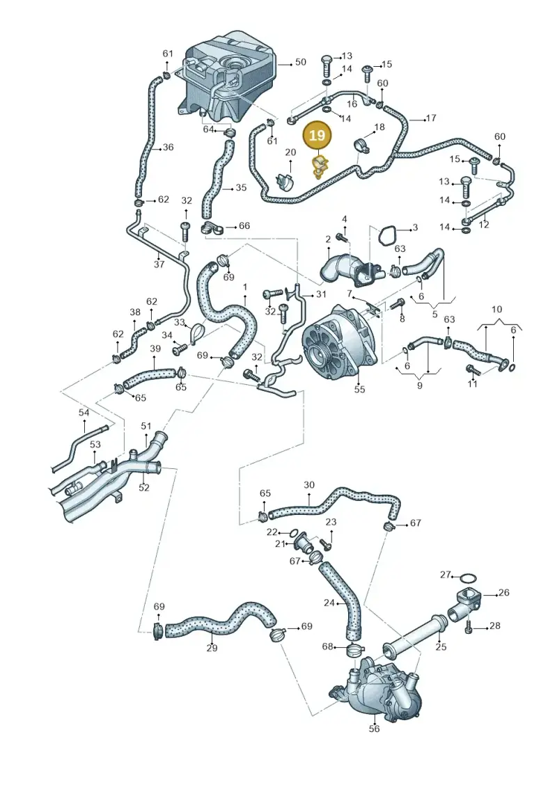 N10670001 — Audi R8 qu. 5.2 (2012-2015) diagram 618121400, position 19