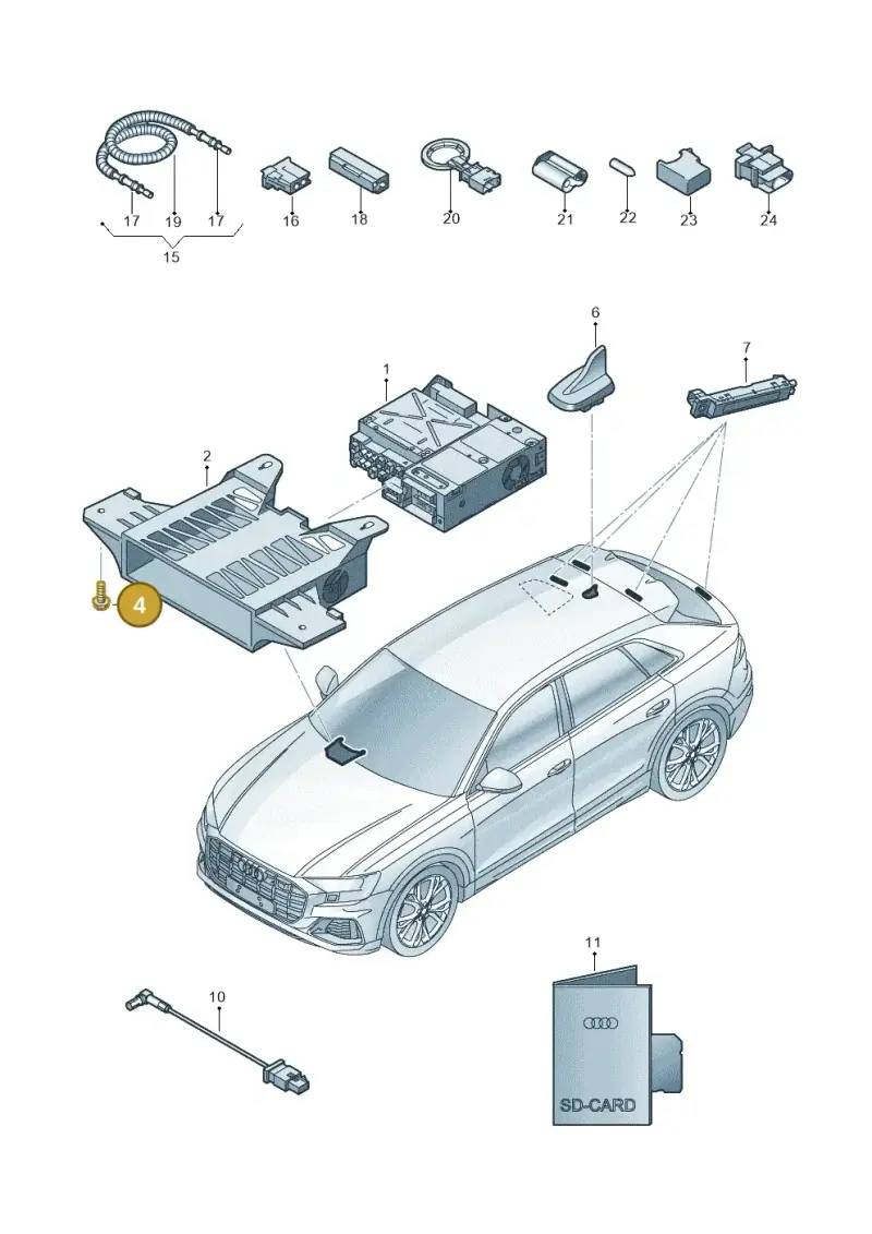 N10671702 — Audi RS Q8 Quattro (2019-) diagram 429035000, position 4