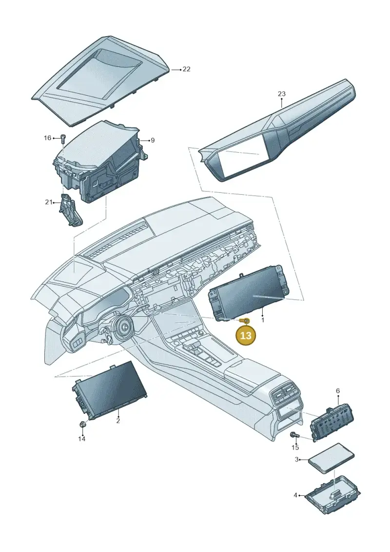 N10671702 — Audi RS6 Avant (2019-) diagram 430919000, position 13