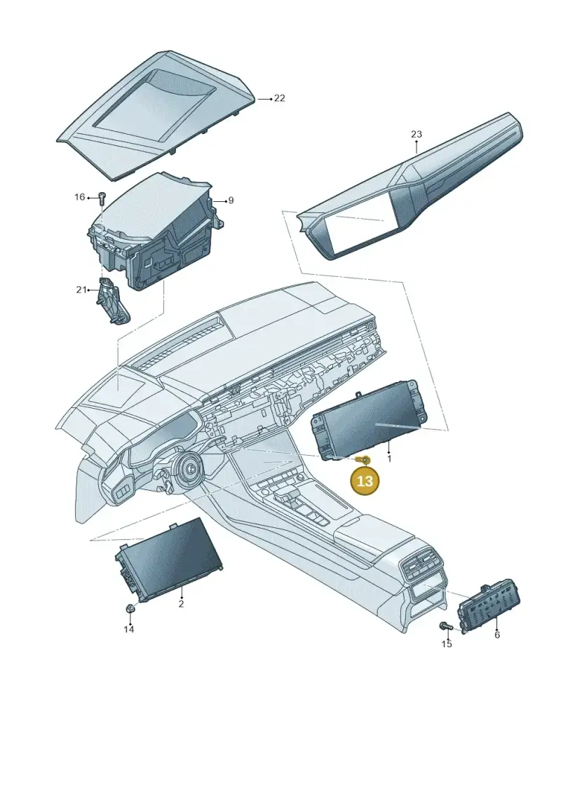 N10671702 — Audi RS7 Sportback (2019-) diagram 435919000, position 13