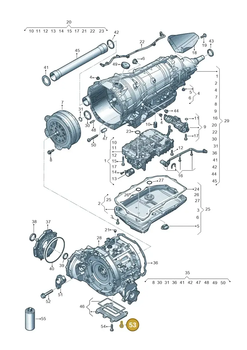 N10671702 — Audi A8L (2017-2022) diagram 859325850, position 53
