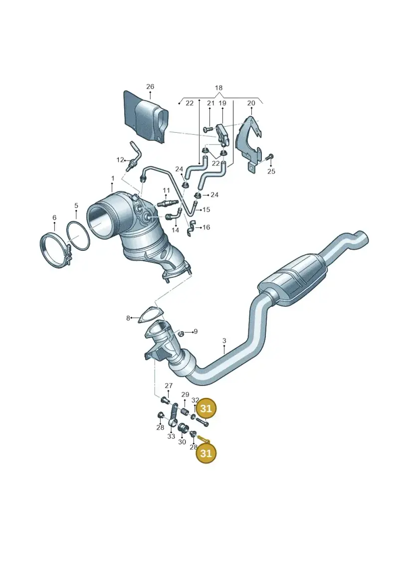 N10672001 — Audi RS6 Avant (2019-) diagram 838253500, position 31