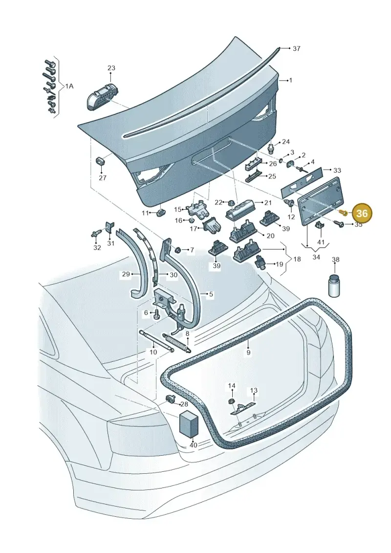 N10680302 — Audi RS3 Limousine (2017-2020) diagram 745827150, position 36