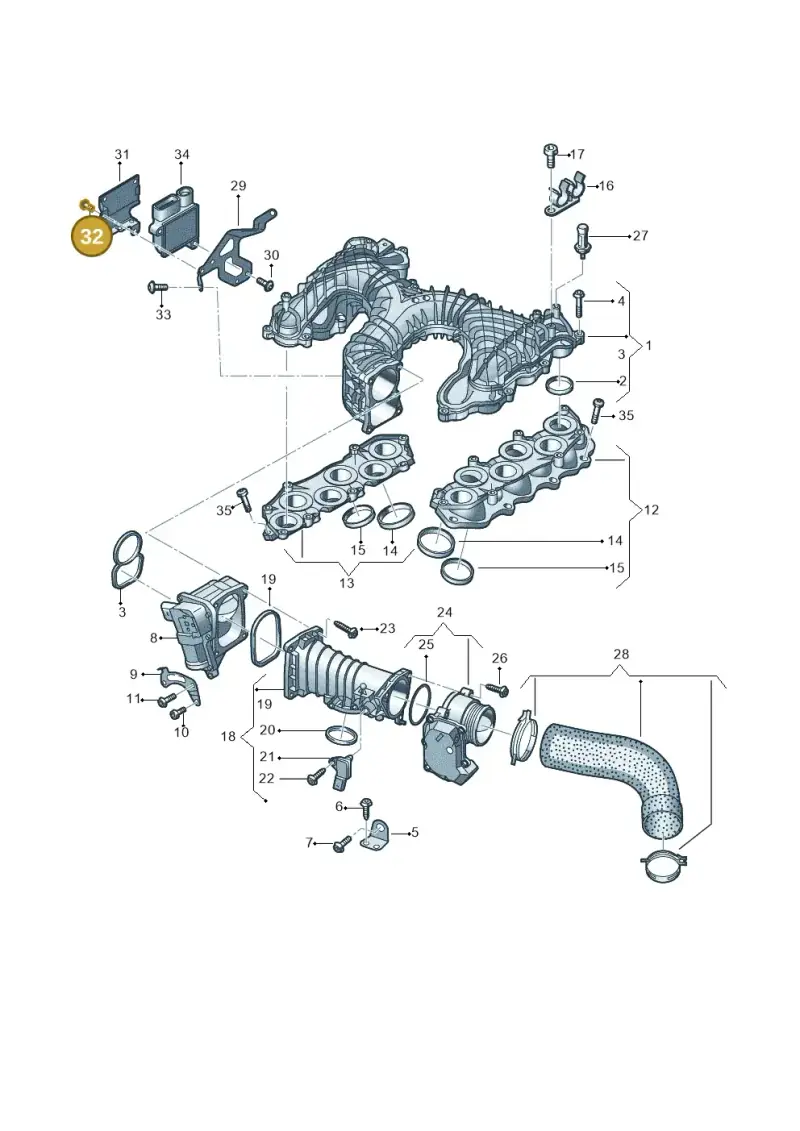 N10680302 — Audi Q8 Quattro 3,0 (2018-) diagram 838129650, position 32