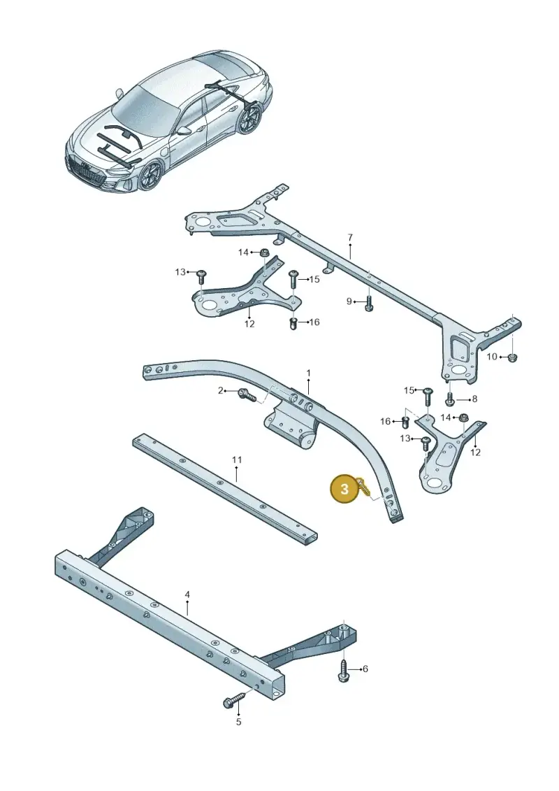 N10682501 — Audi RS e-tron GT (2020-2020) diagram 4j1803001, position 3
