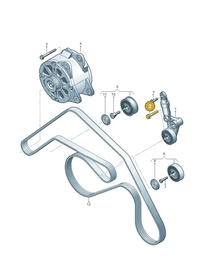N10688301 — Audi A8L qu. 3.0 TDI (2013-2018) diagram 696903800, position 2