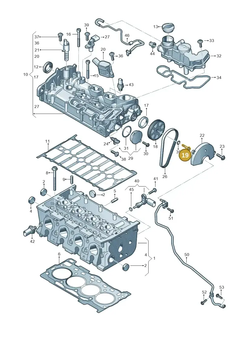 N10689301 — Audi A3 Sportback (2019-2021) diagram 597103030, position 19