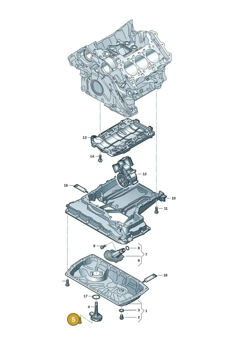 N10700201 — Audi A5 Limo 2.0 (2024-) diagram 849103191, position 5
