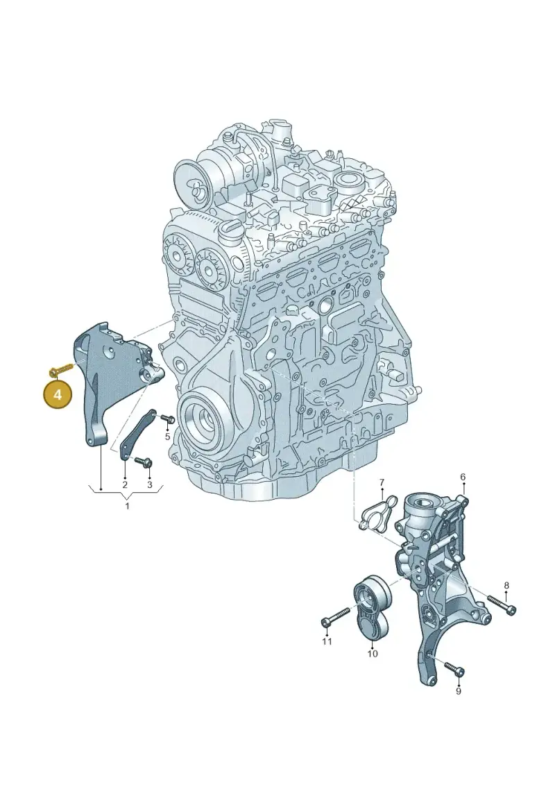 N10701501 — Audi A3 Sportback (2019-2021) diagram 596903060, position 4